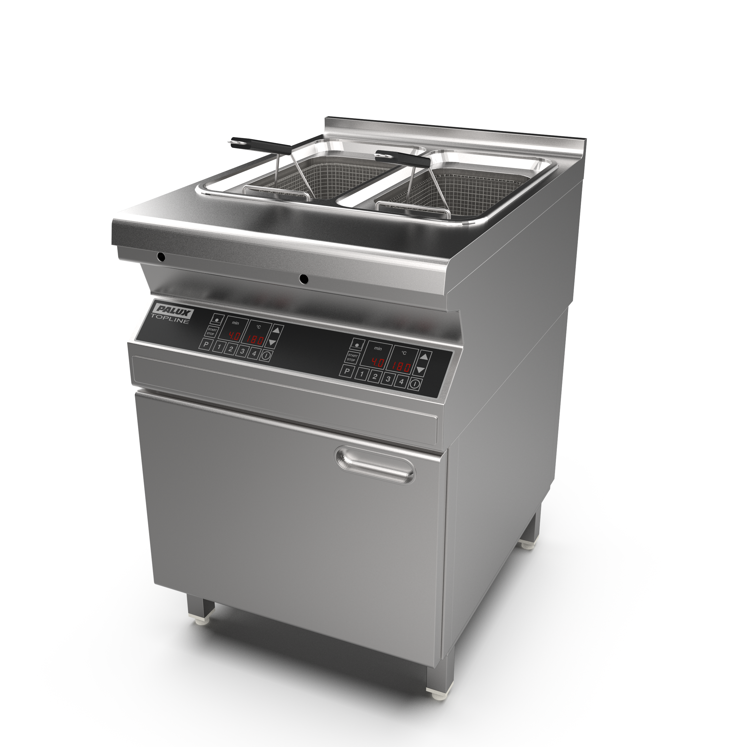 PALUX Topline Zweibecken-Fritteuse Elektronik Plus
